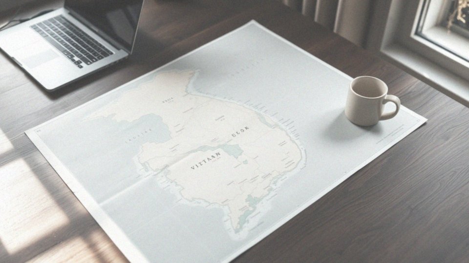 Jakie elementy zawiera mapa polityczna Wietnamu?