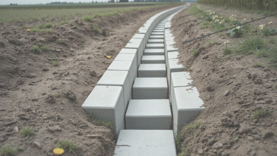 Dlaczego betonowe płytki są popularnym wyborem do wyłożenia rowu melioracyjnego?