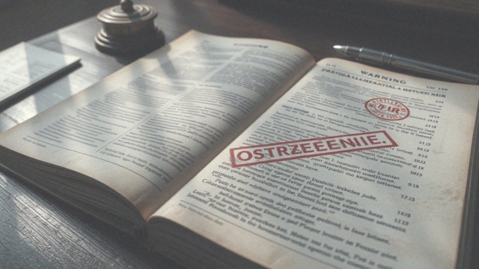 Jak ostrzeżenie informuje nabywców o ryzyku związanym z własnością?